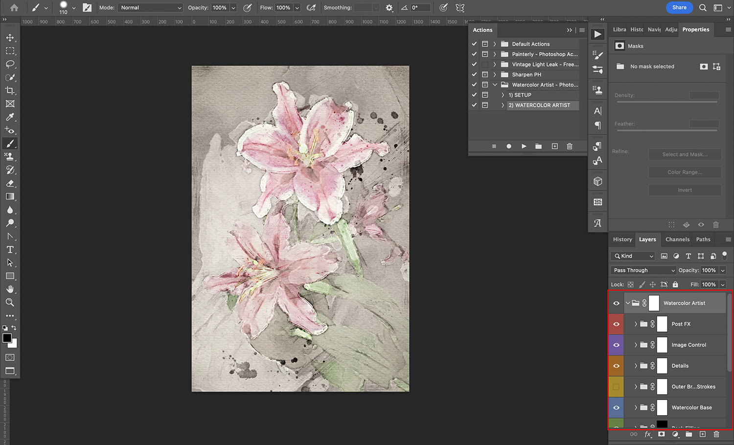 How to create a watercolor effect in Photoshop